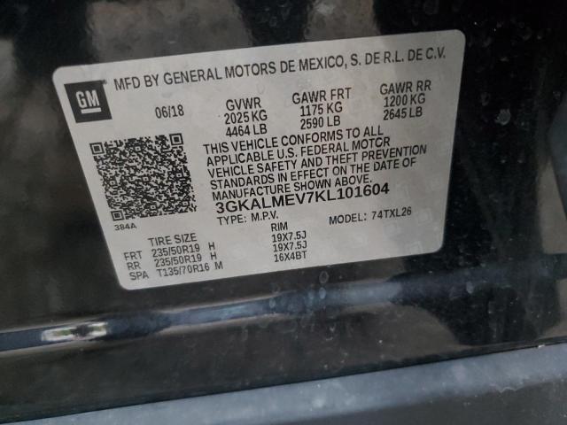 3GKALMEV7KL101604 - 2019 GMC TERRAIN SLE Schwarz Foto 12