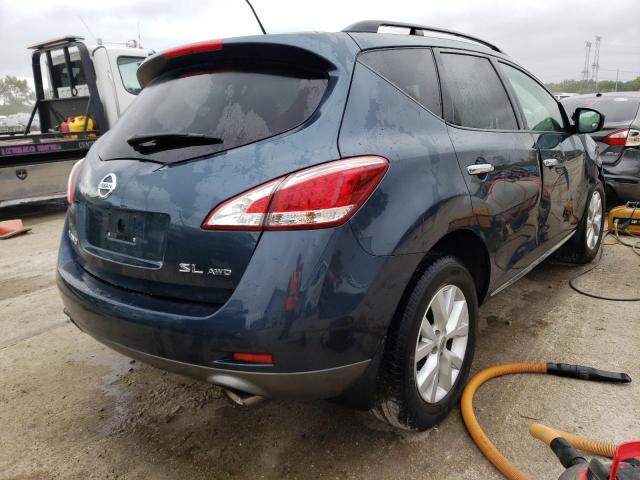 JN8AZ1MW8BW184963 - 2011 NISSAN MURANO S BLUE photo 3