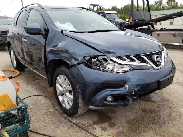 JN8AZ1MW8BW184963 - 2011 NISSAN MURANO S BLUE photo 4