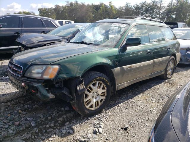 4S3BH806227602896 - 2002 SUBARU LEGACY OUTBACK H6 3.0 LL BEAN GREEN photo 1