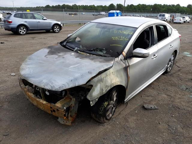 3N1AB7AP7FY282156 - 2015 NISSAN SENTRA S SILVER photo 2