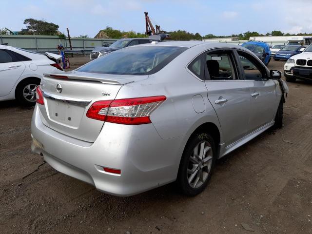 3N1AB7AP7FY282156 - 2015 NISSAN SENTRA S SILVER photo 4