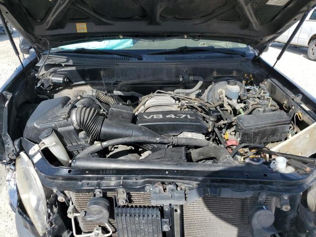 5TBRT34141S127862 - 2001 TOYOTA TUNDRA ACCESS CAB შავი ფოტო 11