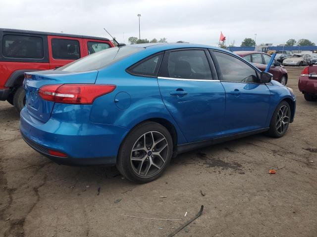 1FADP3H28HL229501 - 2017 FORD FOCUS SEL BLUE photo 3