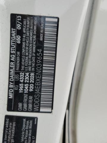 WDDSJ4EBXEN039654 - 2014 MERCEDES-BENZ CLA 250 თეთრი ფოტო 12