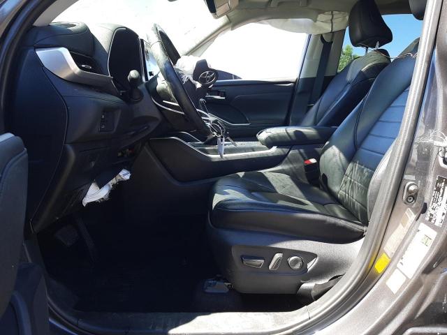 5TDGZRAH8MS070913 - 2021 TOYOTA HIGHLANDER XLE GRAY photo 7