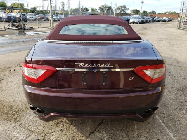 ZAM45KMA8B0055862 - 2011 MASERATI GRANTURISM S BURGUNDY photo 6