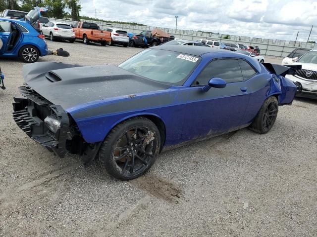 2C3CDZFJ3NH109128 - 2022 DODGE CHALLENGER R/T SCAT PACK BLUE photo 1