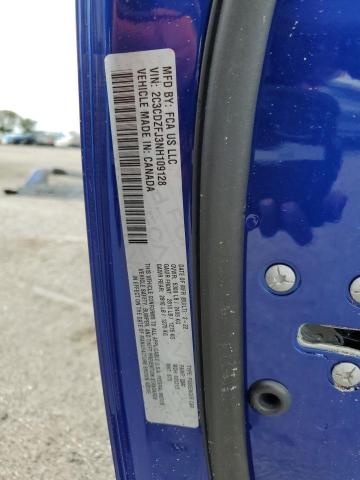 2C3CDZFJ3NH109128 - 2022 DODGE CHALLENGER R/T SCAT PACK BLUE photo 13