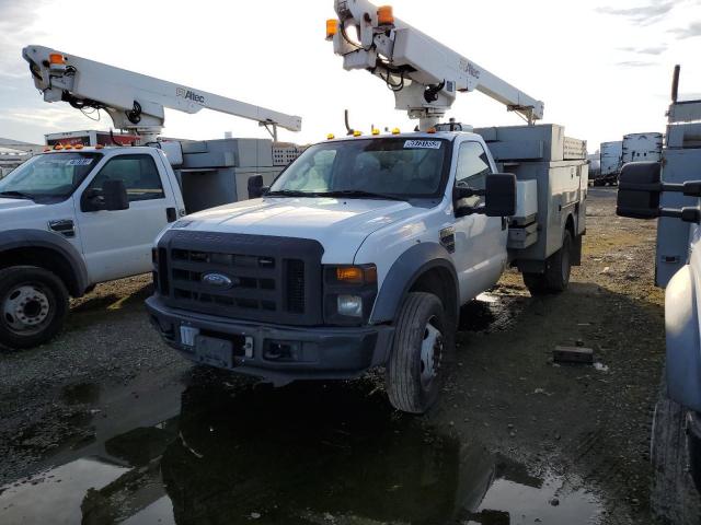 1FD4F46Y68EA84310 - 2008 FORD F450 SUPER DUTY WHITE photo 1