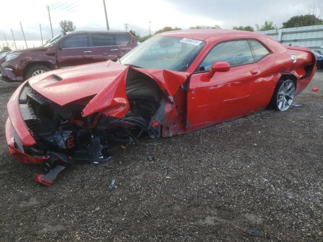 2C3CDZJG2NH206557 - 2022 DODGE CHALLENGER GT RED photo 1