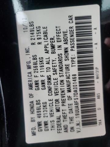 19UUA8F57DA001468 - 2013 ACURA TL TECH 黑色 照片 12