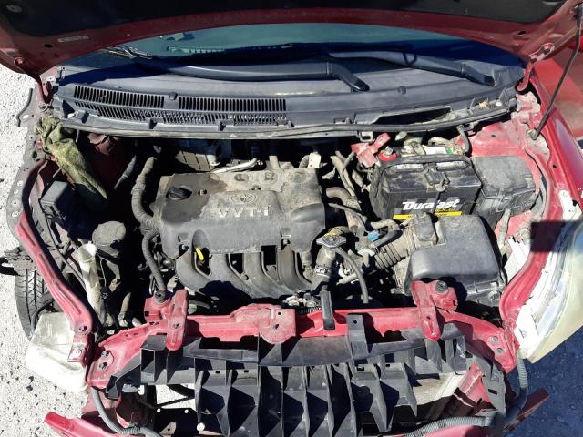 JTDBT923671068691 - 2007 TOYOTA YARIS RED photo 11