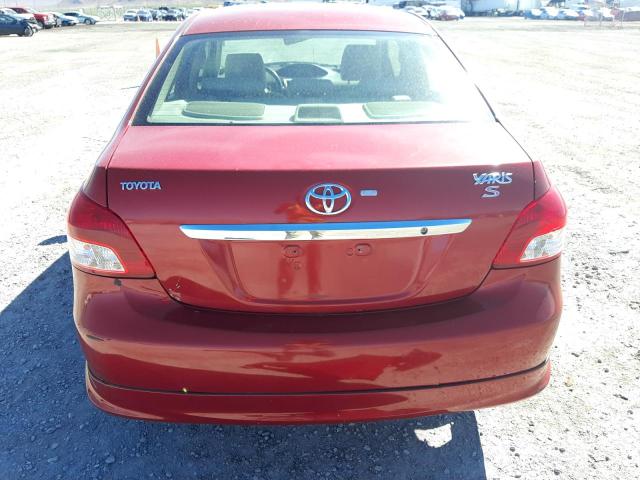 JTDBT923671068691 - 2007 TOYOTA YARIS RED photo 6