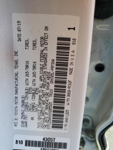 5TFCZ5AN1KX205525 - 2019 TOYOTA TACOMA DOUBLE CAB Ақ фото 13