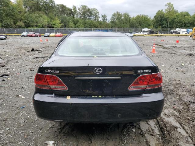 JTHBA30G955100756 - 2005 LEXUS ES 330 BLACK photo 6