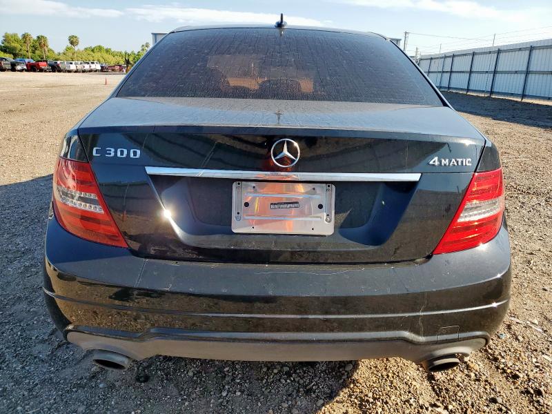 WDDGF8BB7CR213351 - 2012 MERCEDES-BENZ C 300 4MATIC BLACK photo 6