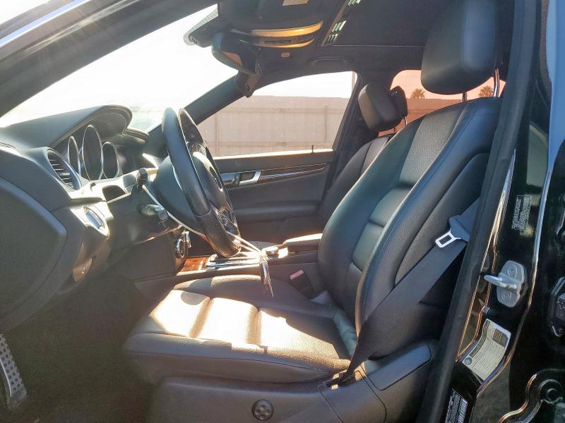 WDDGF8BB7CR213351 - 2012 MERCEDES-BENZ C 300 4MATIC BLACK photo 7