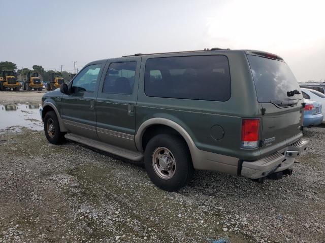 1FMNU42L61ED09304 - 2001 FORD EXCURSION LIMITED GREEN photo 2