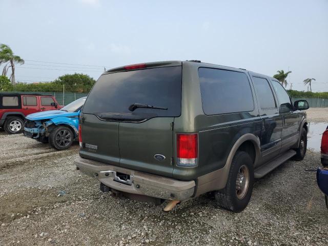 1FMNU42L61ED09304 - 2001 FORD EXCURSION LIMITED GREEN photo 3