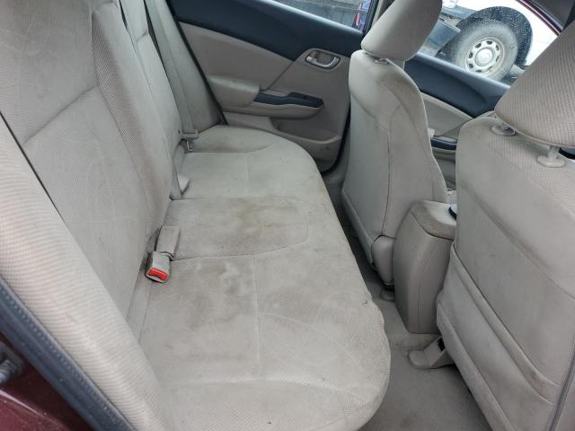 19XFB2F50CE373702 - 2012 HONDA CIVIC LX MAROON photo 10