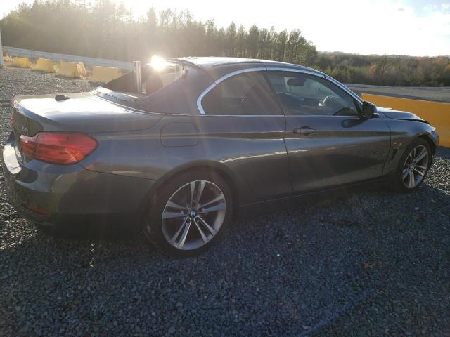 WBA3V7C56G5A25299 - 2016 BMW 428 I SULEV GRAY photo 3