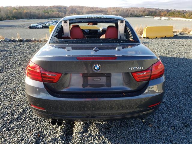 WBA3V7C56G5A25299 - 2016 BMW 428 I SULEV GRAY photo 6