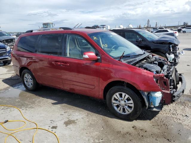 KNDMG4C74C6496564 - 2012 KIA SEDONA LX RED photo 4