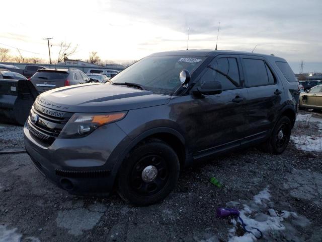 1FM5K8AR6DGA26641 - 2013 FORD EXPLORER POLICE INTERCEPTOR GRAY photo 1