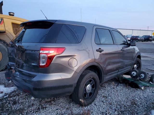 1FM5K8AR6DGA26641 - 2013 FORD EXPLORER POLICE INTERCEPTOR GRAY photo 3