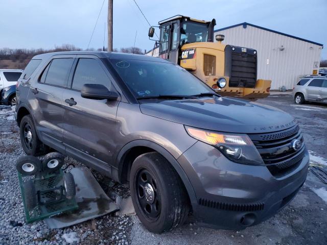 1FM5K8AR6DGA26641 - 2013 FORD EXPLORER POLICE INTERCEPTOR رمادي صورة 4