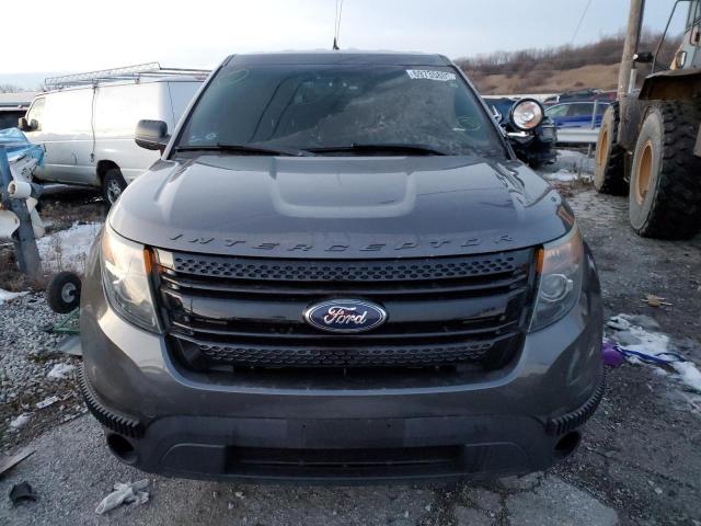 1FM5K8AR6DGA26641 - 2013 FORD EXPLORER POLICE INTERCEPTOR رمادي صورة 5