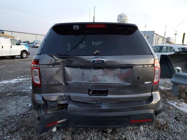 1FM5K8AR6DGA26641 - 2013 FORD EXPLORER POLICE INTERCEPTOR رمادي صورة 6