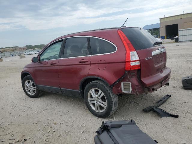 5J6RE4H78BL030022 - 2011 HONDA CR-V EXL RED photo 2