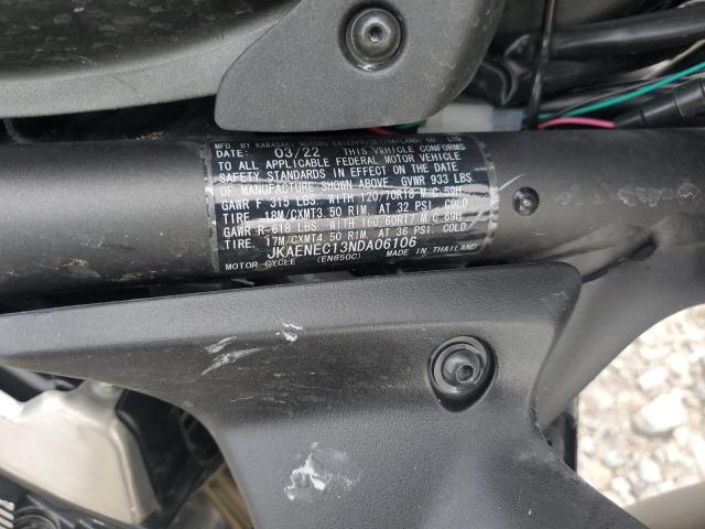 JKAENEC13NDA06106 - 2022 KAWASAKI EN650 C أسود صورة 9