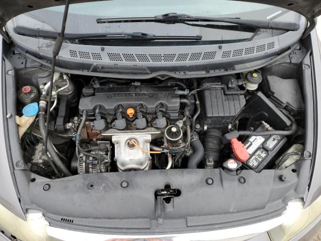 2HGFA16619H515673 - 2009 HONDA CIVIC LX-S ნაცრისფერი ფოტო 11