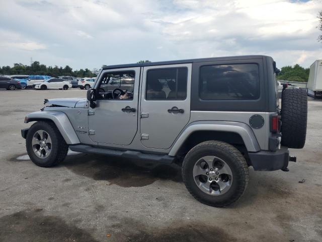 1C4BJWEG1JL937518 - 2018 JEEP WRANGLER UNLIMITED SAHARA SILVER photo 2
