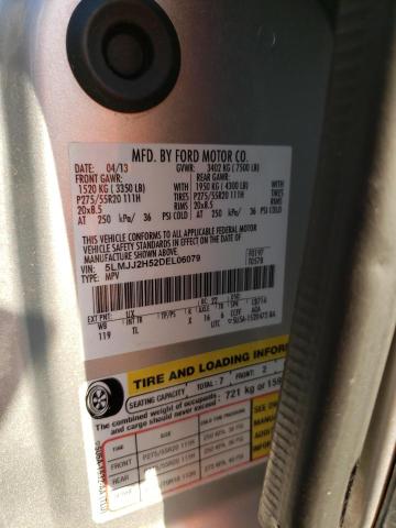 5LMJJ2H52DEL06079 - 2013 LINCOLN NAVIGATOR ვერცხლისფერი ფოტო 13