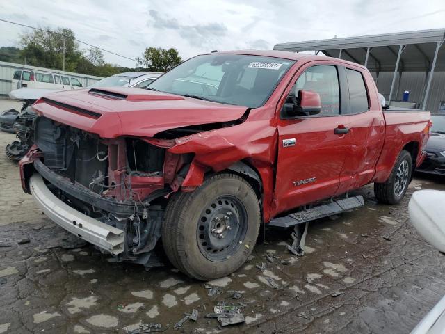 5TFUW5F17KX799492 - 2019 TOYOTA TUNDRA DOUBLE CAB SR/SR5 RED photo 1