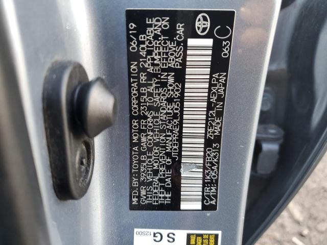 JTDEPRAE9LJ051902 - 2020 TOYOTA COROLLA LE BLUE photo 13