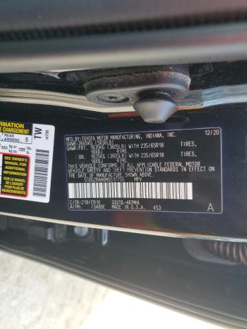 5TDGZRAH6MS517755 - 2021 TOYOTA HIGHLANDER XLE Қара фото 14