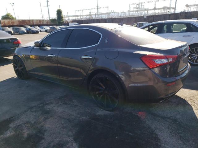 ZAM57RSA9G1171325 - 2016 MASERATI GHIBLI S GRAY photo 2