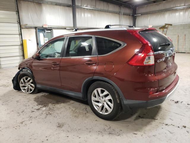 2HKRM4H79FH693716 - 2015 HONDA CR-V EXL BROWN photo 2