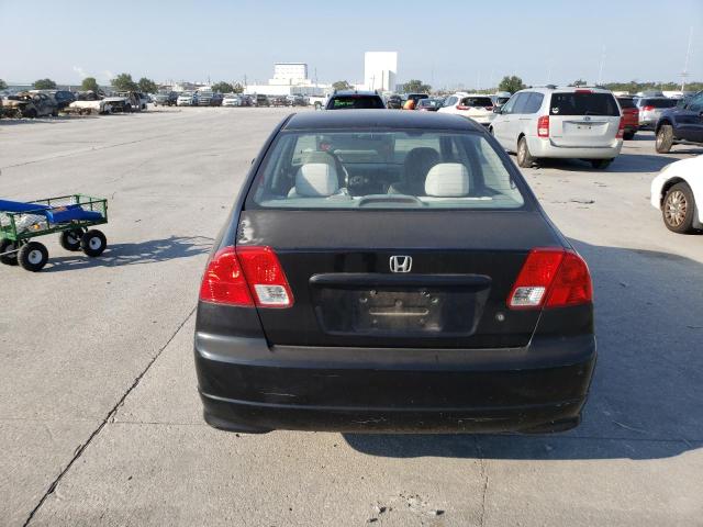 1HGES16365L010580 - 2005 HONDA CIVIC DX VP BLACK photo 6