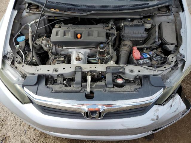 2HGFB2F95CH504518 - 2012 HONDA CIVIC EXL Srebrny zdjęcie 11