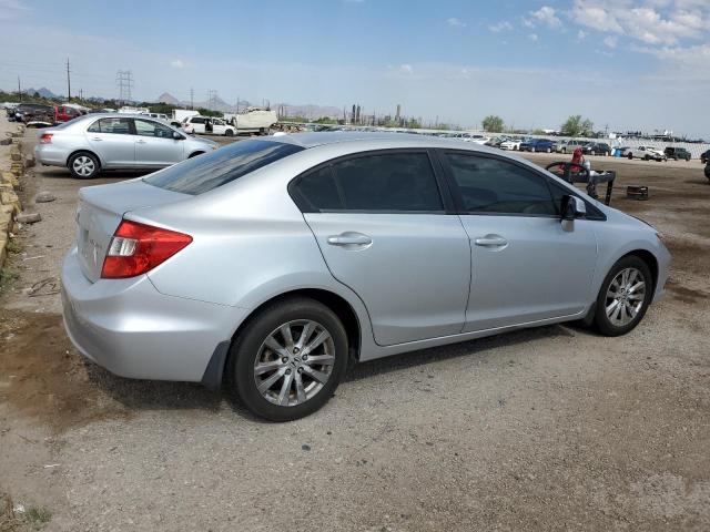 2HGFB2F95CH504518 - 2012 HONDA CIVIC EXL Srebrny zdjęcie 3