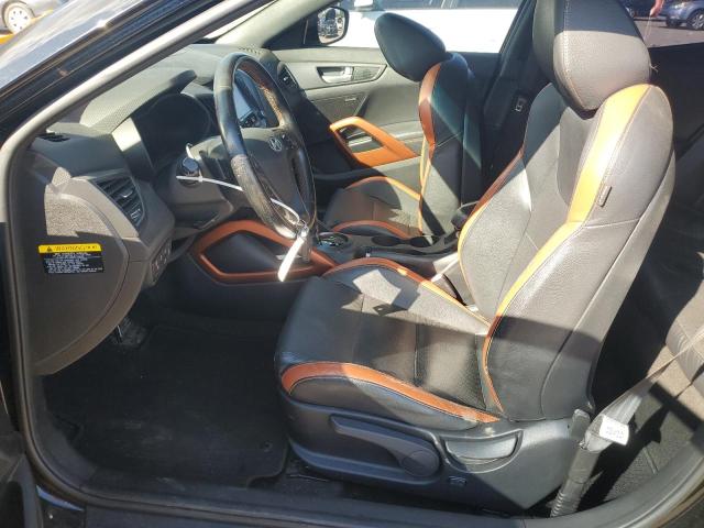 KMHTC6AE5GU257011 - 2016 HYUNDAI VELOSTER TURBO BLACK photo 7