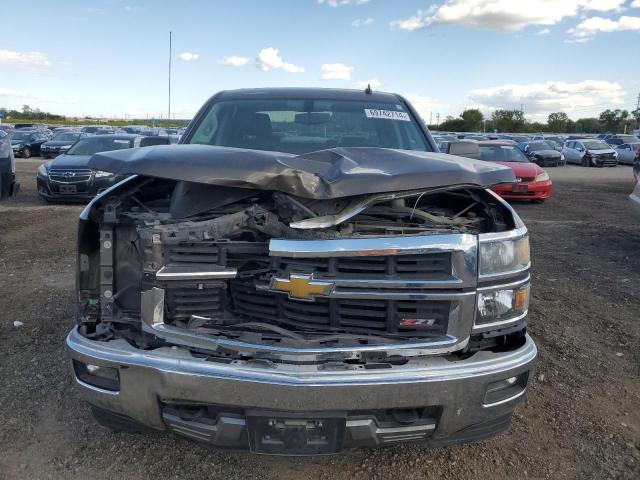 3GCUKRECXEG249248 - 2014 CHEVROLET SILVERADO K1500 LT GRAY photo 5