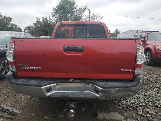 5TETX4CNXAZ711746 - 2010 TOYOTA TACOMA ACCESS CAB წითელი ფოტო 6
