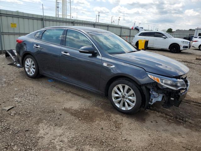 5XXGU4L34JG203053 - 2018 KIA OPTIMA EX გრაფიტი ფოტო 4